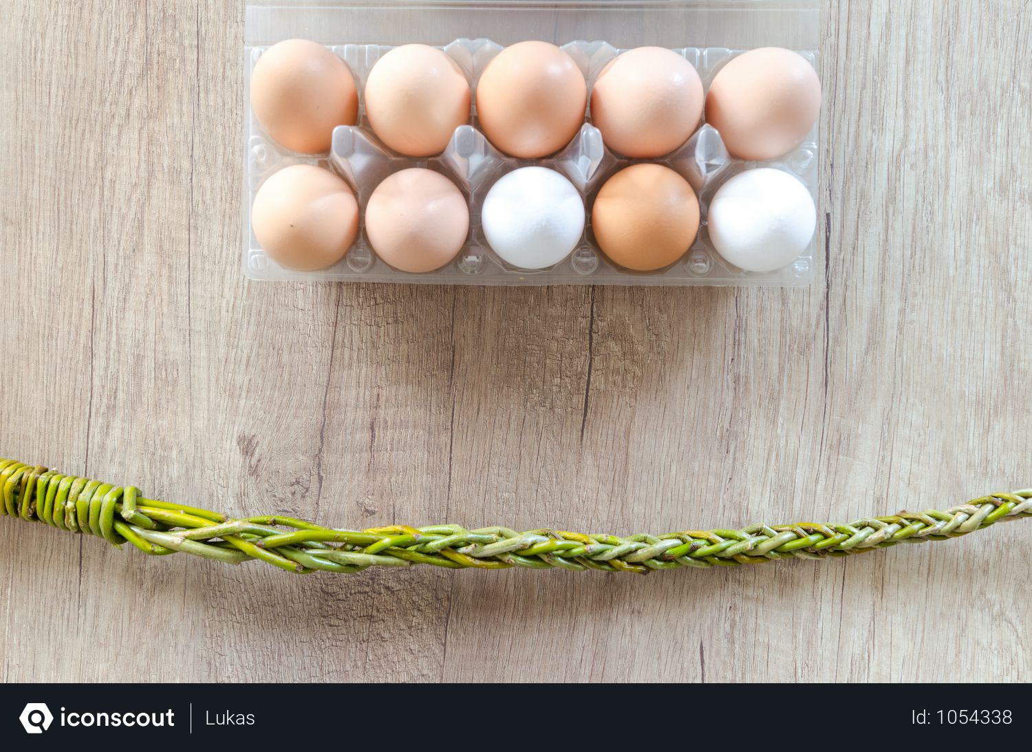 Download Free Top View Of Ten Eggs Tray And Chain On Wooden Table Photo Download In Png Jpg Format PSD Mockup Templates