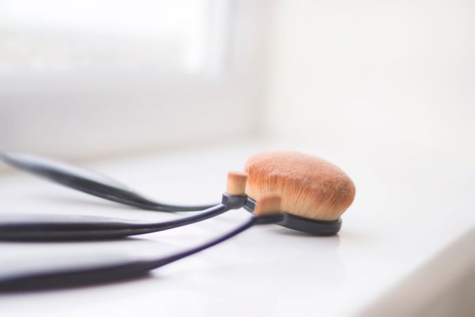 3-piece Black Makeup Brush Set Photo
