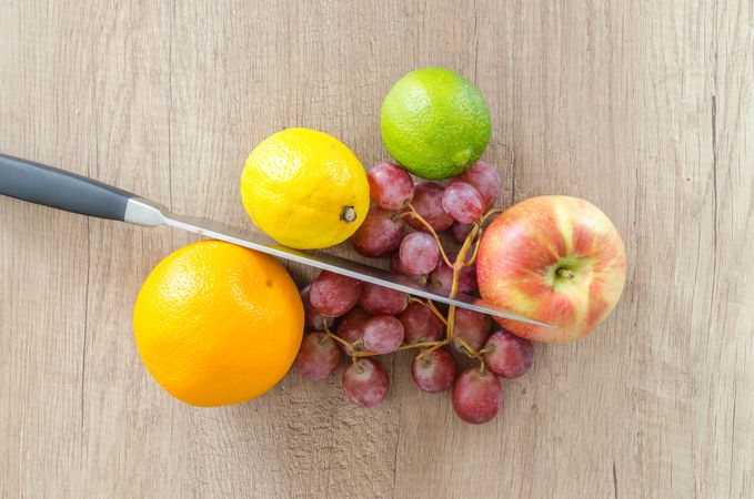 Apple, Citrus, Orange Fruits On Table Photo