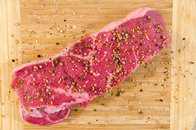 BBQ Beef On Chopping Board Photo