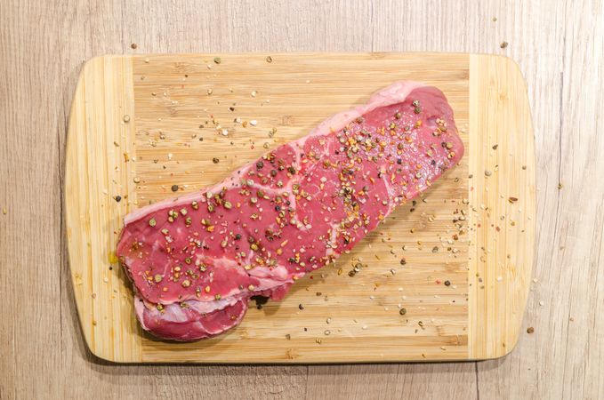 Beef On Chopping Board Photo