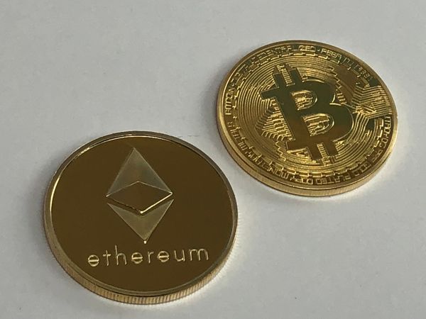 Bitcoin And Ethereum Coin Photo