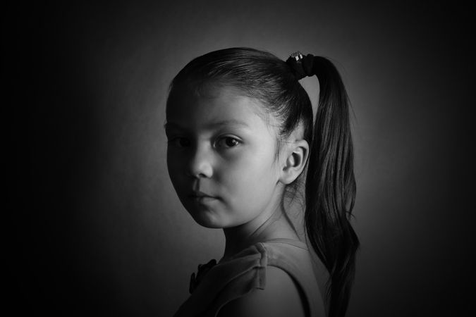 Black And White Photo Of Children Photo