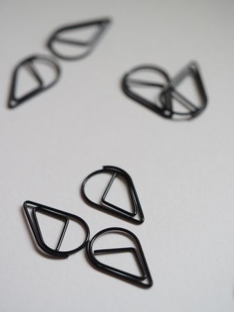 Black Metal Paper Pins Photo