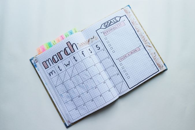 Bullet Journal, Bullet Journal March, Draw Quotes Photo
