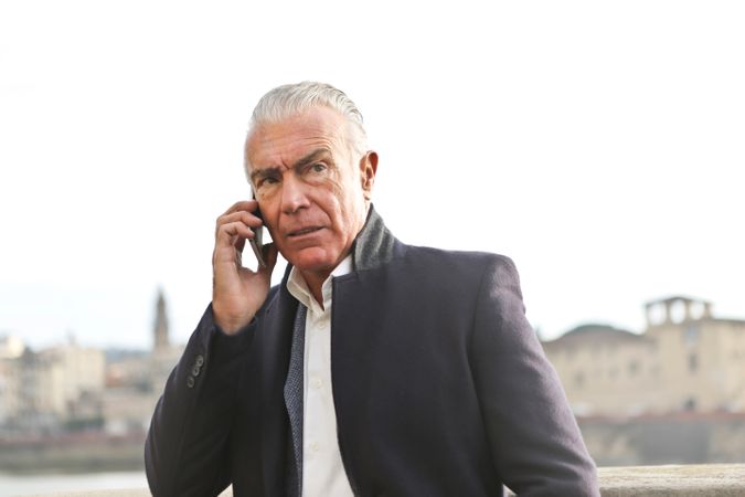 Businessman On Call Photo