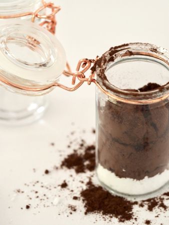 Chocolate Powder In Jar Photo
