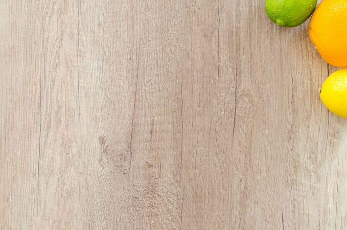 Citrus Fruits Corner On Table Photo
