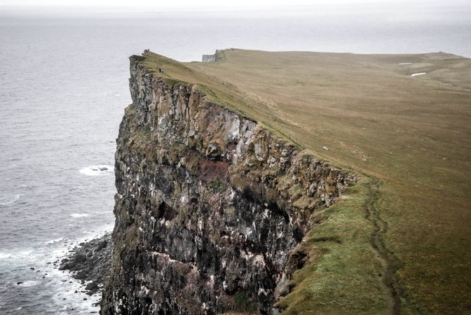 Cliff Mountain Near Beach Photo