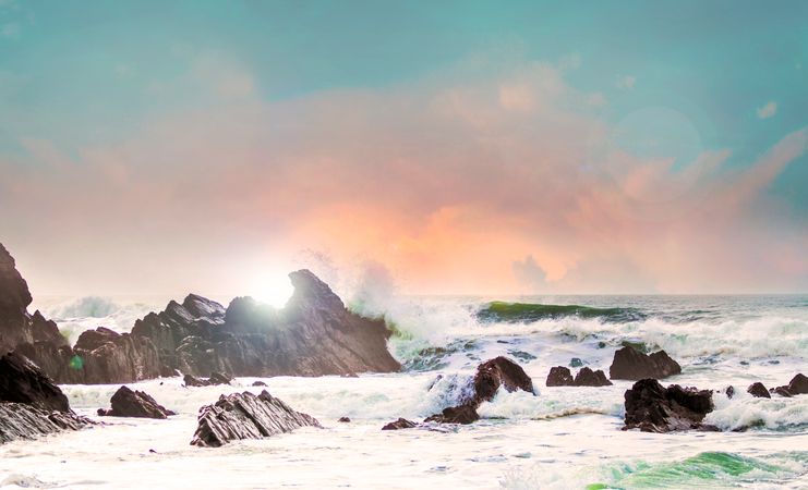Cliffs In Ocean Photo