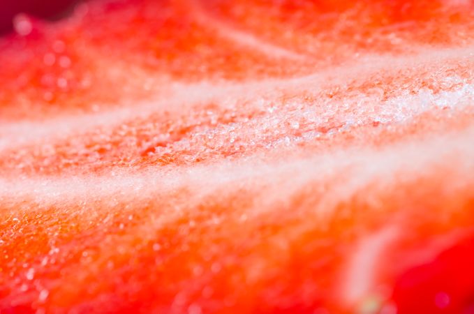 Close-up Of Half Strawberry Photo