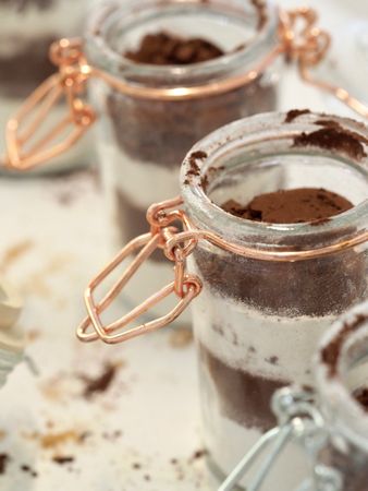 Cocoa Powder In Jars Photo