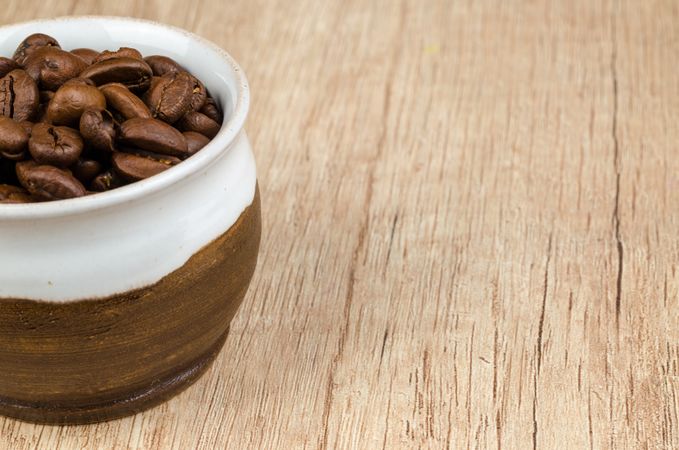 Coffee Beans In Bowl Photo