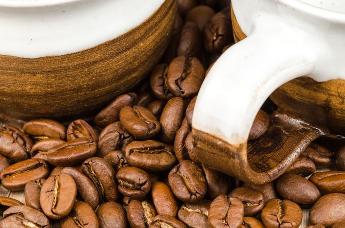 Coffee Beans With Mug Photo