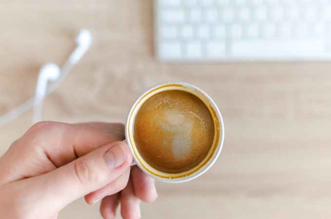Coffee Cup Holding By Person Photo