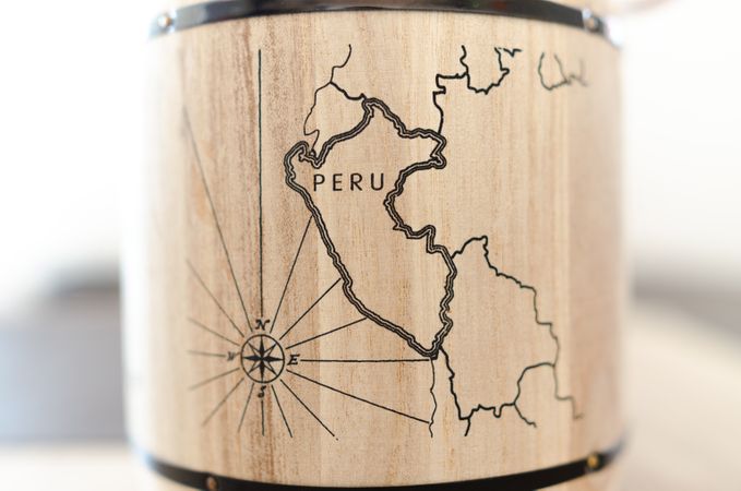 Cup With African Map On It Photo