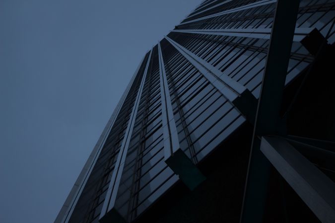 Down Angle Photography Of Building Exterior During Nighttime Photo