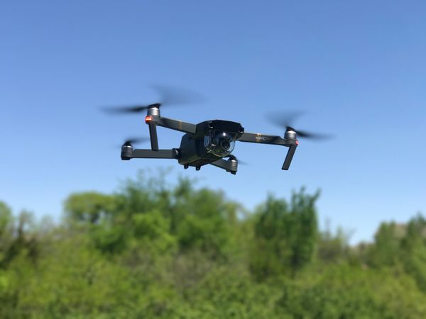 Flying Black Drone Photo