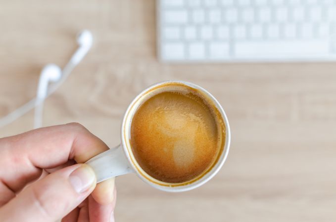 Focused Hot Coffee Photo
