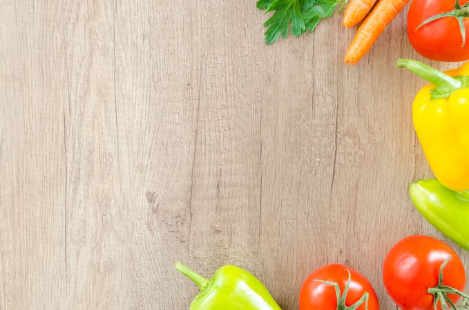 Fresh Vegetables On Broad Photo