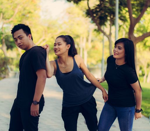 Girl Getting Jealous With Her Friends Boyfriend Photo