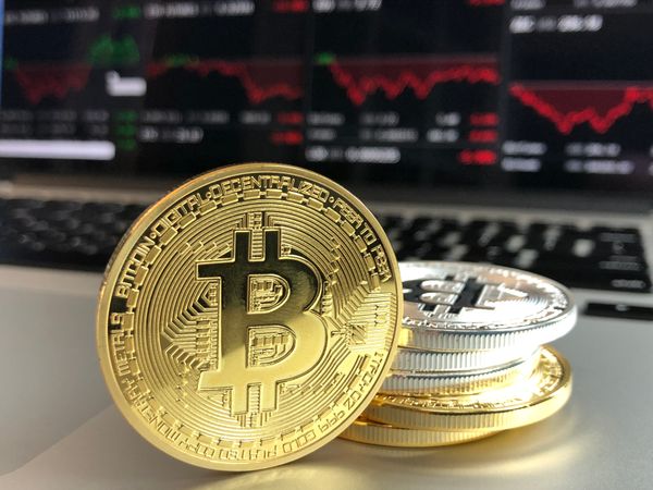 Gold And Silver Bitcoins Photo