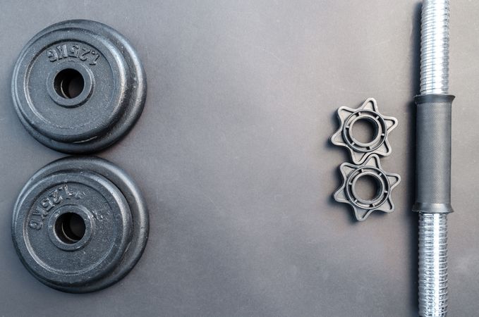 Gray And Black Barbell Photo