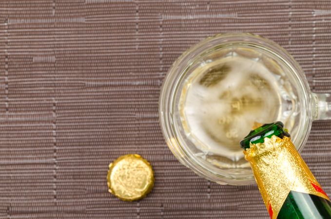 Green Glass Bottle Of Beer Photo