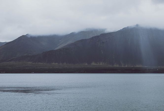 Landscape Of Grey Iceland Photo