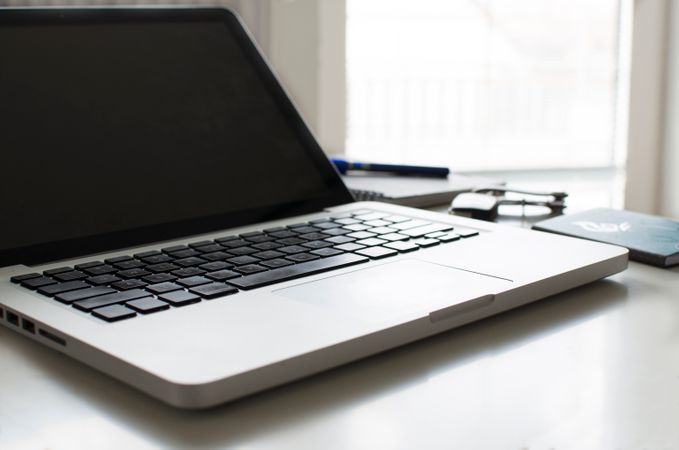 Macbook On Desk Photo