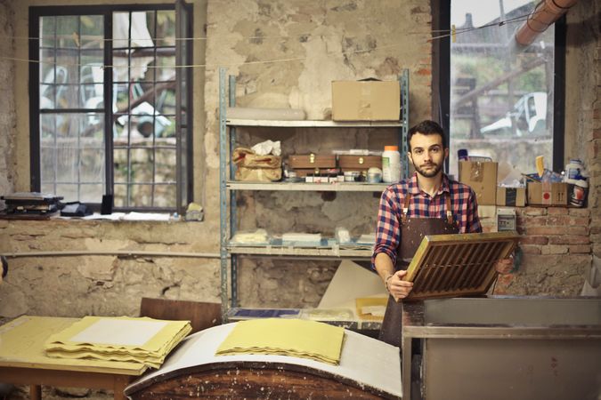 Man Making Bread Photo