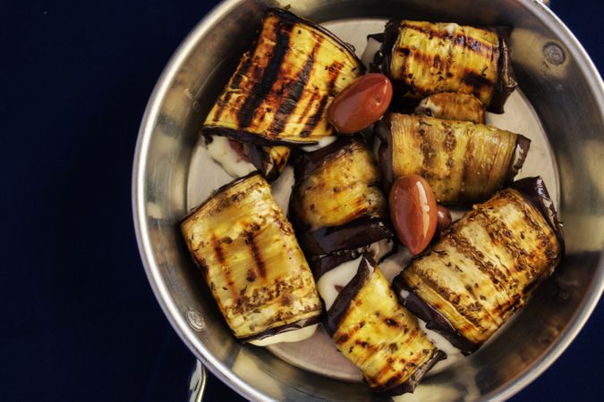 Meat Pieces In Steel Bowl Photo