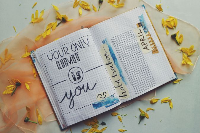 Motivational Quote Along With Month Planner Photo