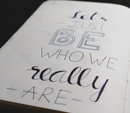 Motivational Quote In Diary Photo