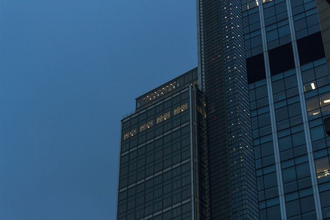 Office Building View During Nighttime Photo