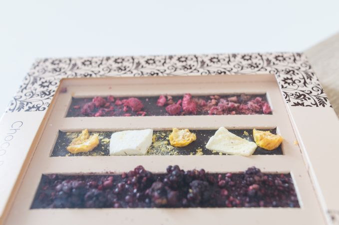 Opened Box Of Assortment Baked Sweets Photo