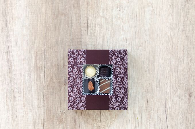 Packed Fresh Cupcakes On Table Photo