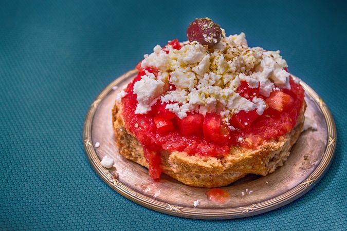 Pastry On Silver Saucer Photo