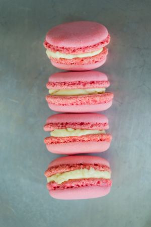 Pink Cookie In Row Photo