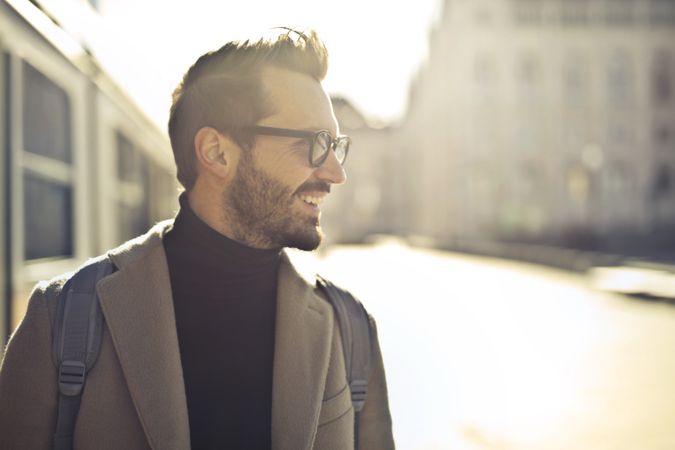 Shallow Focus Photography Of Man Wearing Eyeglasses Photo