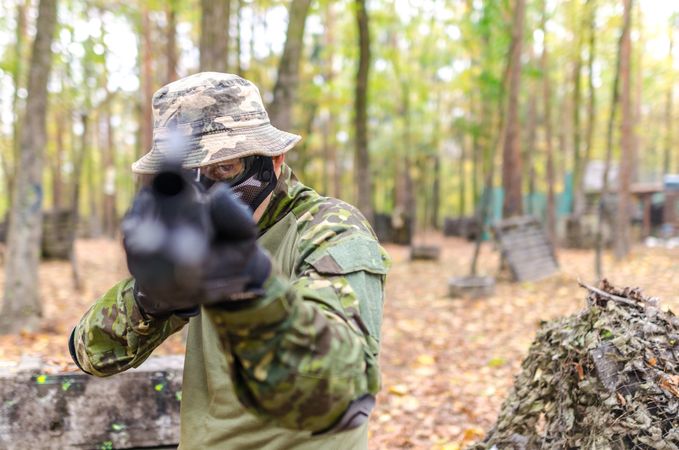 Soldiers Aim Photo