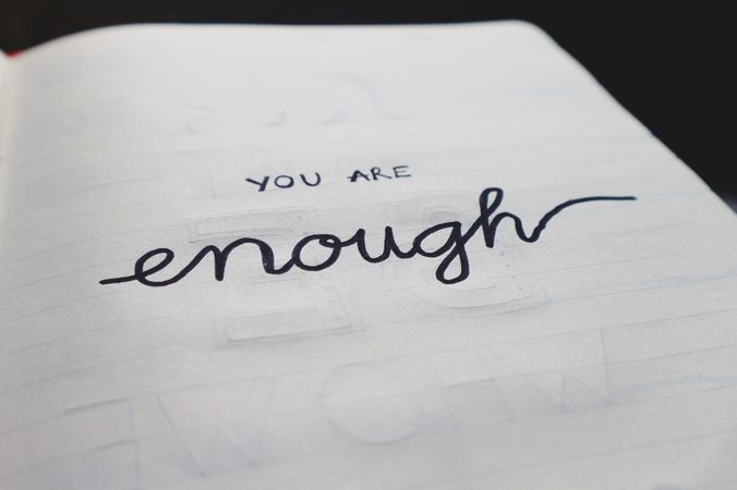 Strong Quote On White Paper Photo