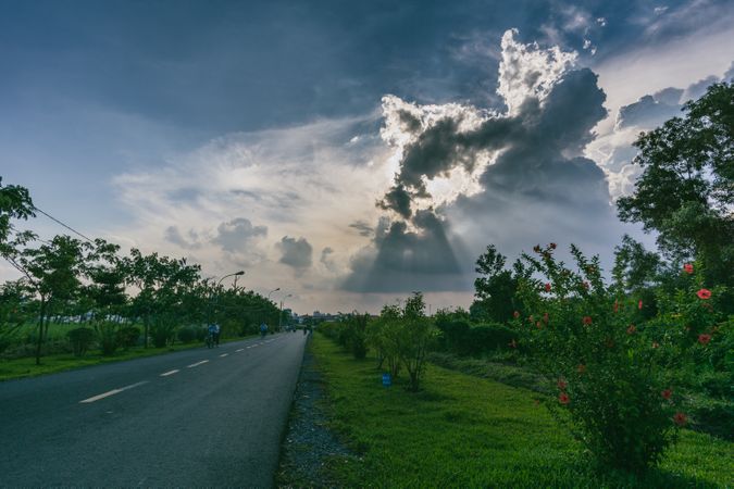 Sun Rays Coming Through Clouds Photo
