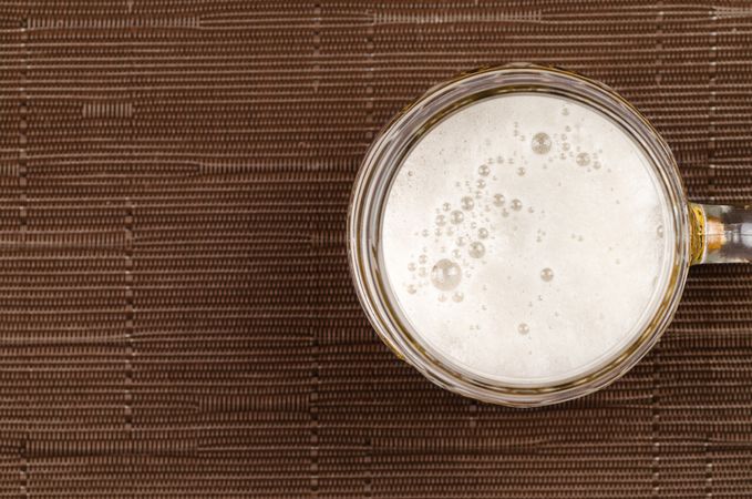 Top View Of Beer Glass Photo