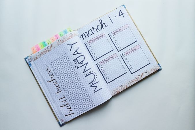 Week Wise Month Planner In Journal Photo