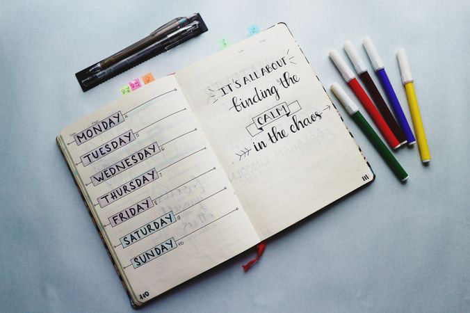 Weekly Goals Tracker Photo