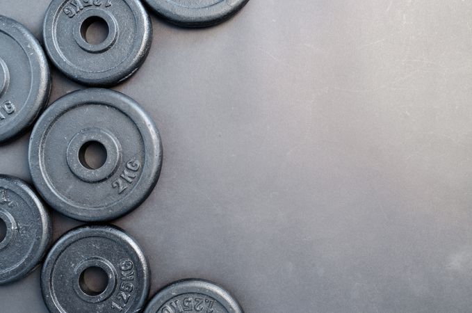 Weight Plates In Different Kg Photo
