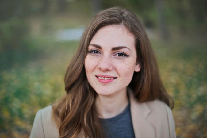 Woman Wearing Coat Photo
