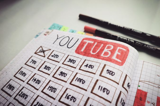 YouTube Manager In Diary Photo