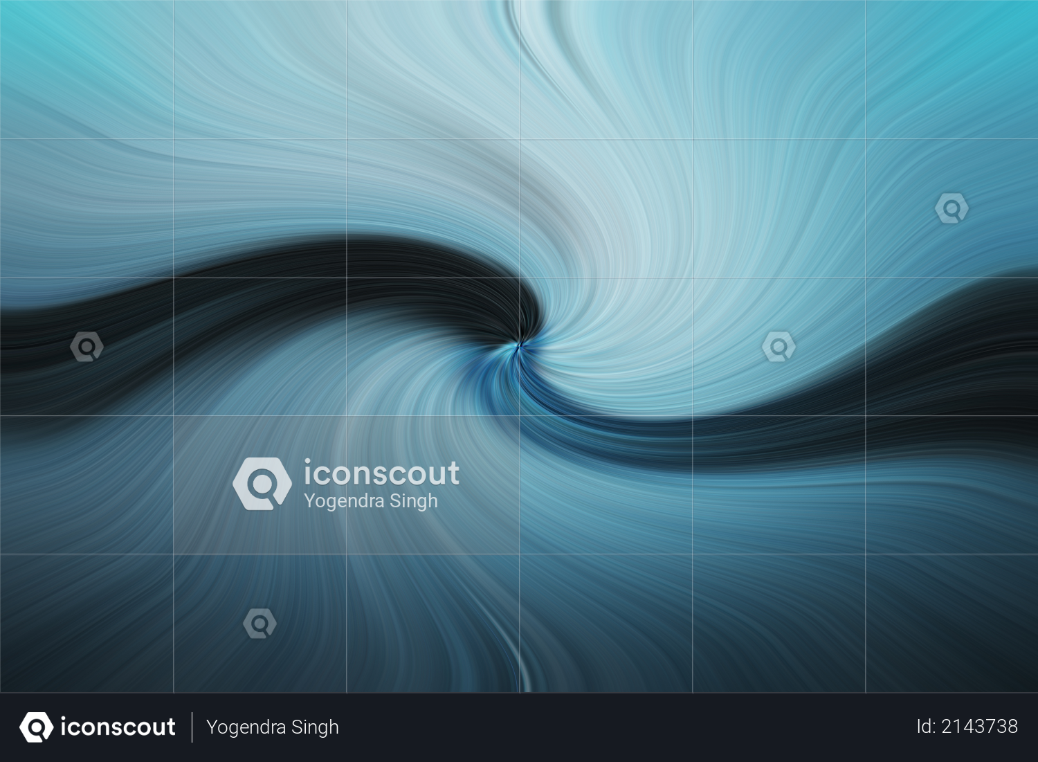 Abstract swirl design depicting ocean for background Photo